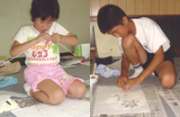 わらべ展26団扇づくりその2